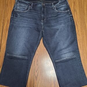 Silver Jeans Women's Dark Blue Boyfriend Jeans